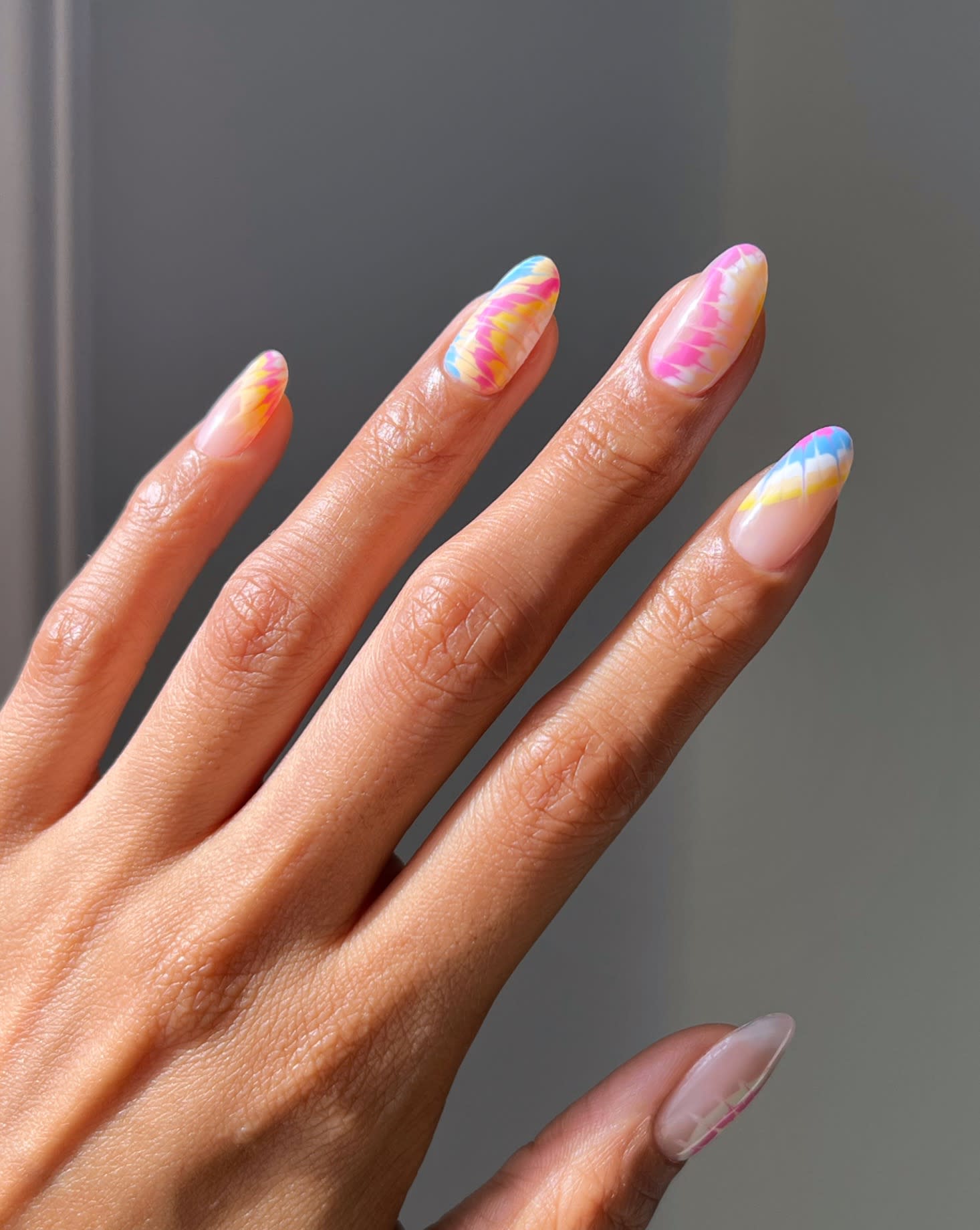 Psychedelic retro rainbow tie dye trippy NAIL FOILS holographic magic  mirror chrome NAIL WRAPS 3d nail art stickers tattoo decals stencil NAIL  DECALS manicure decorations acrylic nail vinyl (200): Buy Online at
