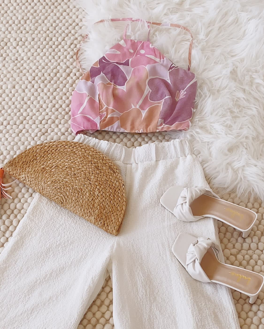 t ropical print crop top