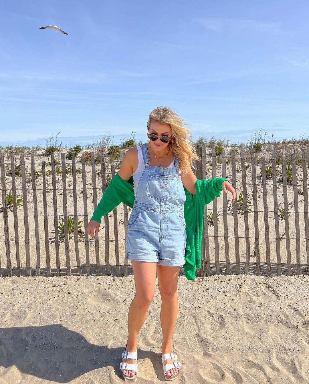 denim shortalls