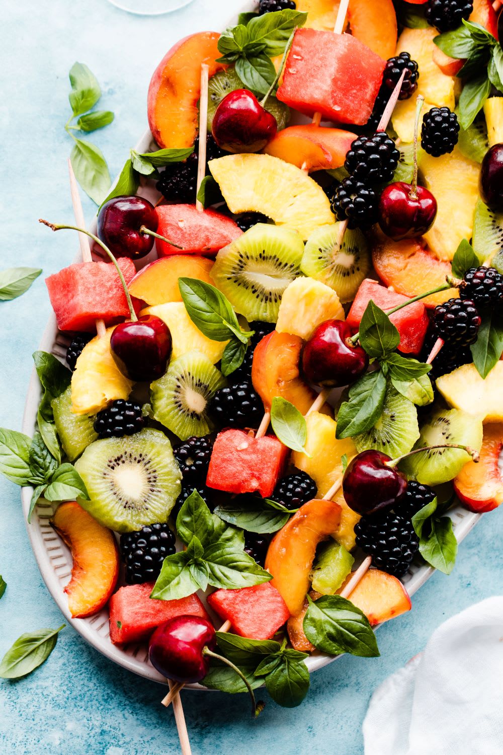 Picnic Snacks Idea Colorful Fruit Kebabs For Summer