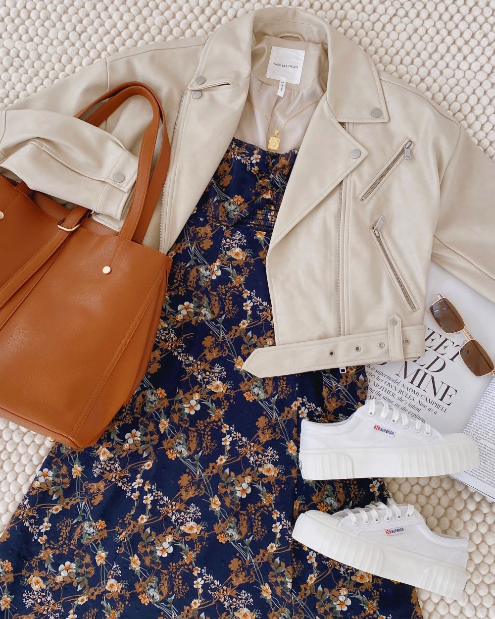 floral fall dress outfit