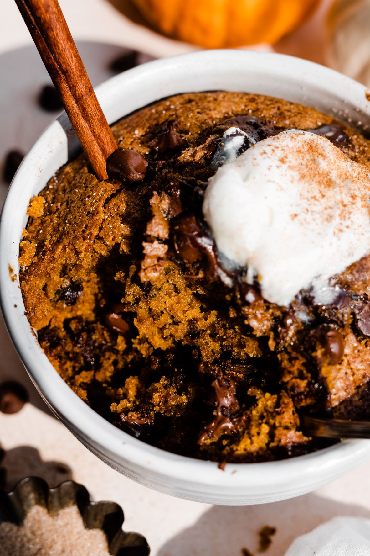 chocolate chip mug cake