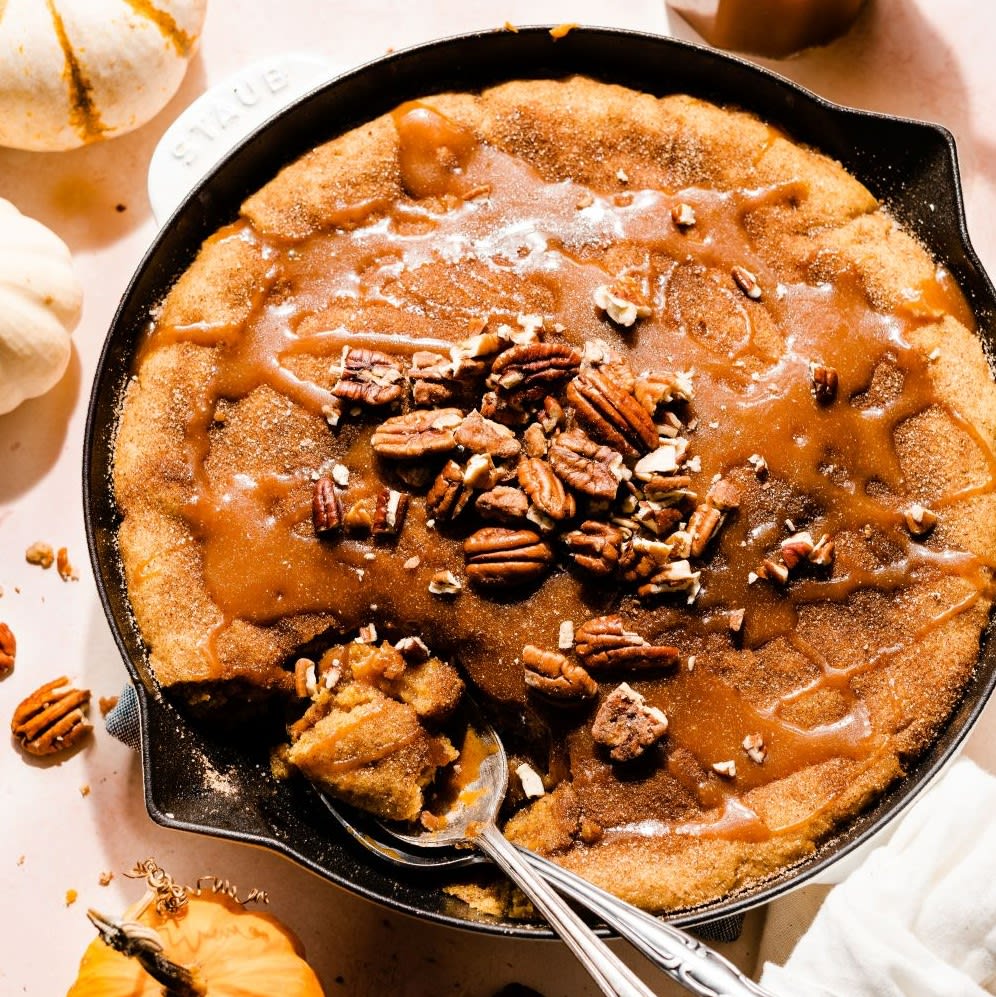 Looking for Easy Pumpkin Dessert Recipes? Try This Skillet Cookie