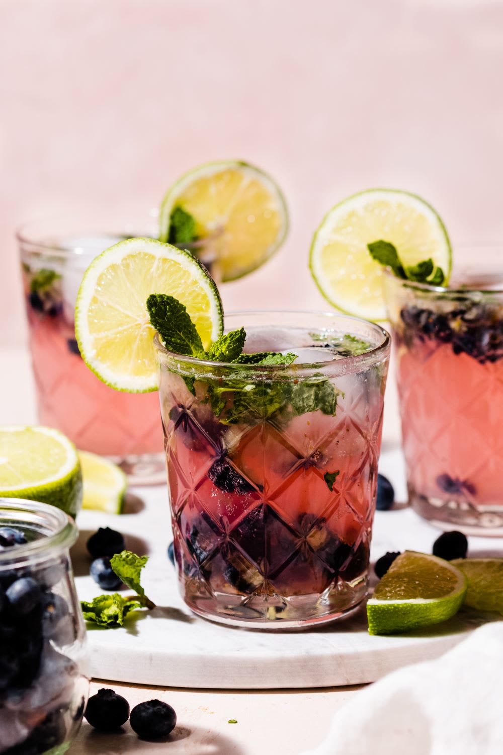 blueberry mojitos