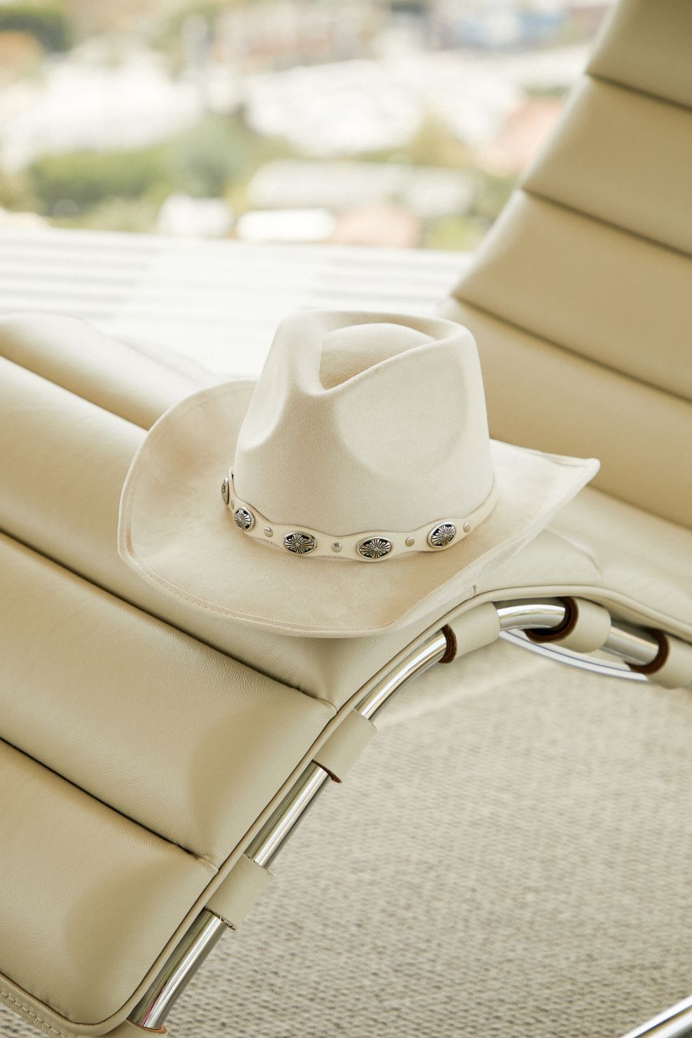 ivory suede cowboy hat