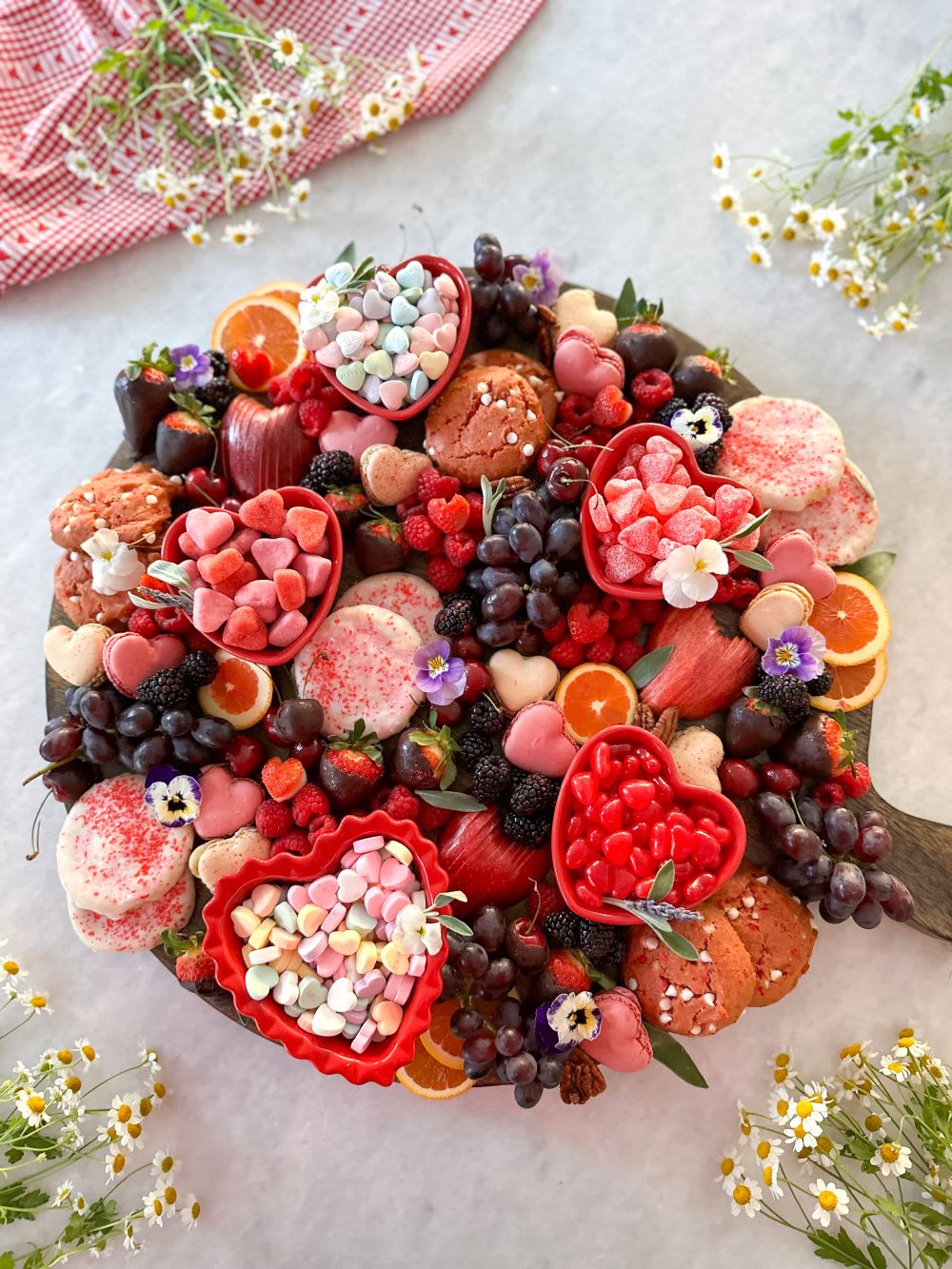 dessert board for bridal shower
