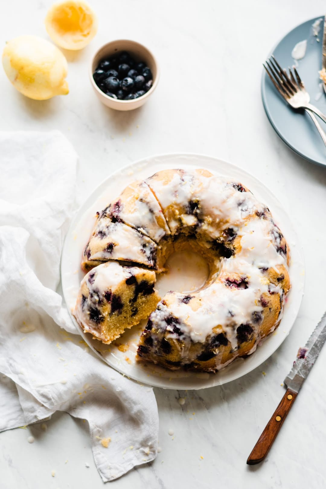 lemon blueberry bundt cake