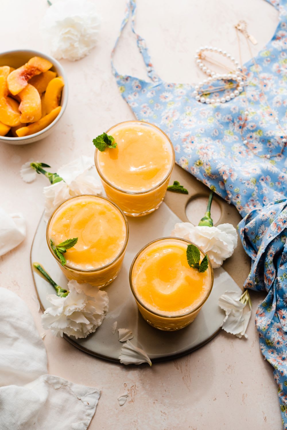 peach frose for bridal shower