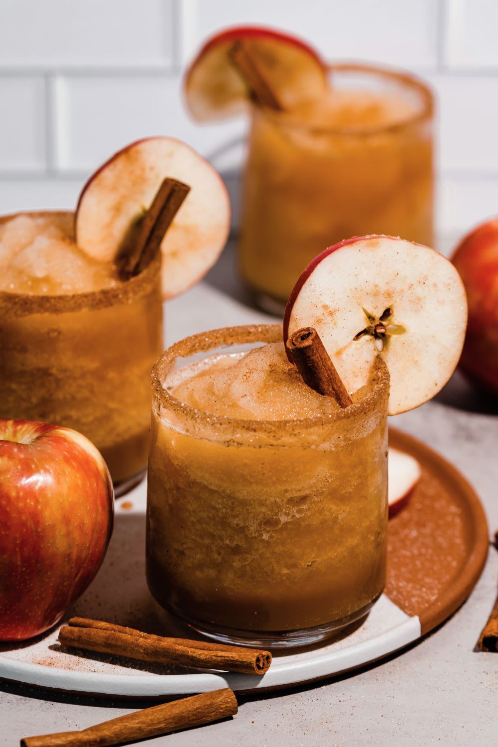 Boozy Apple Cider Slushie Recipe Fashion Blog