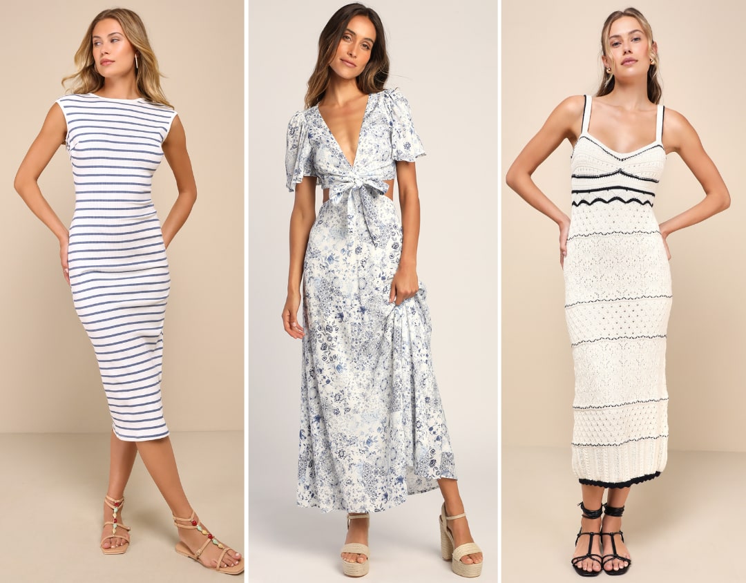coastal engagement party dresses