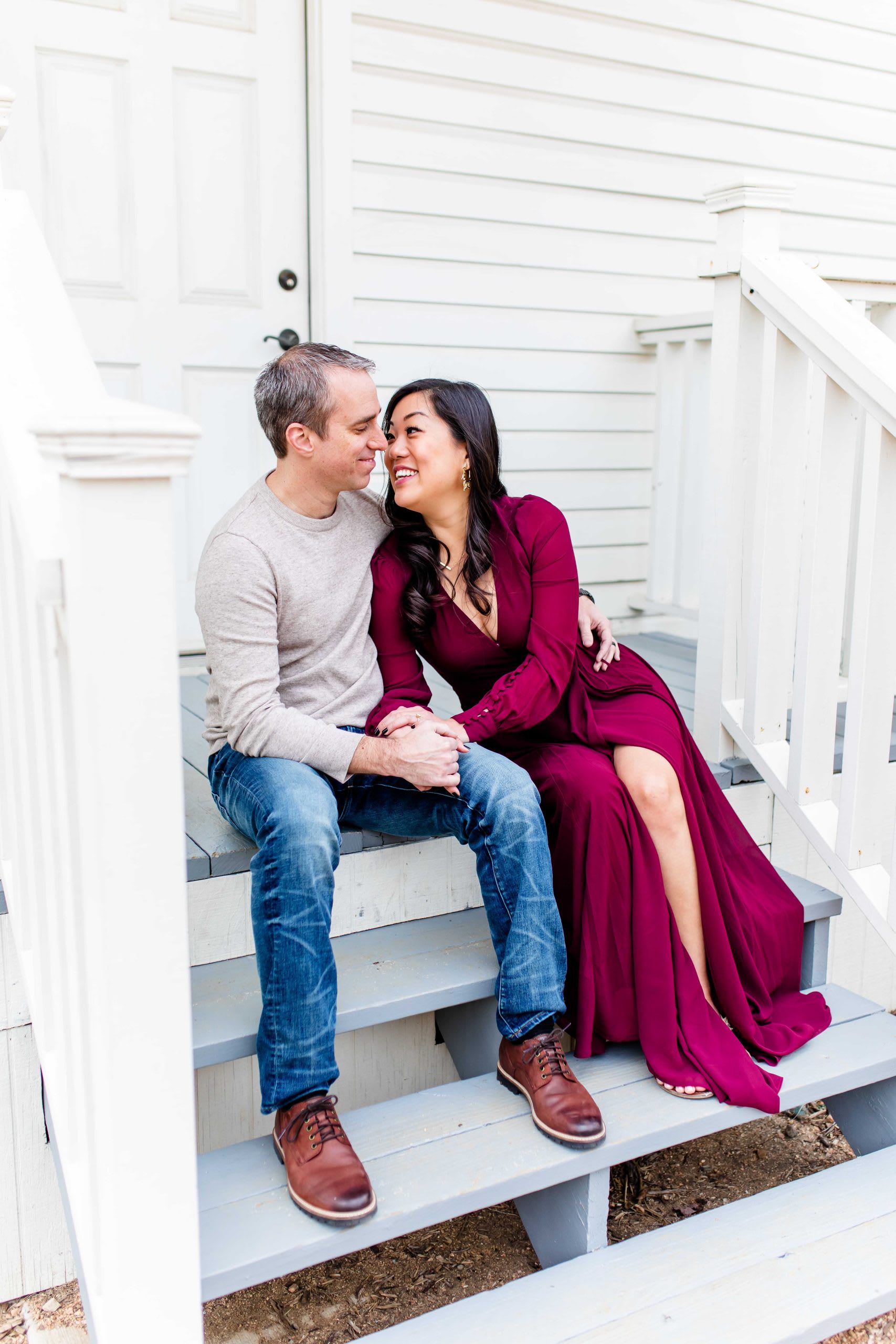 plum long sleeve wrap maxi dress