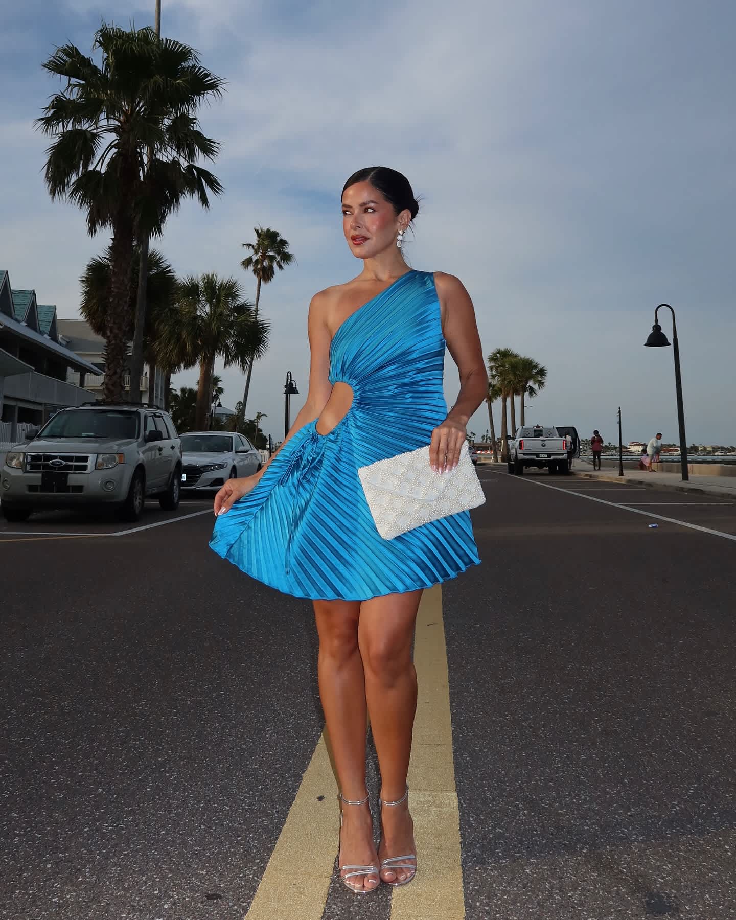 cerulean blue dress