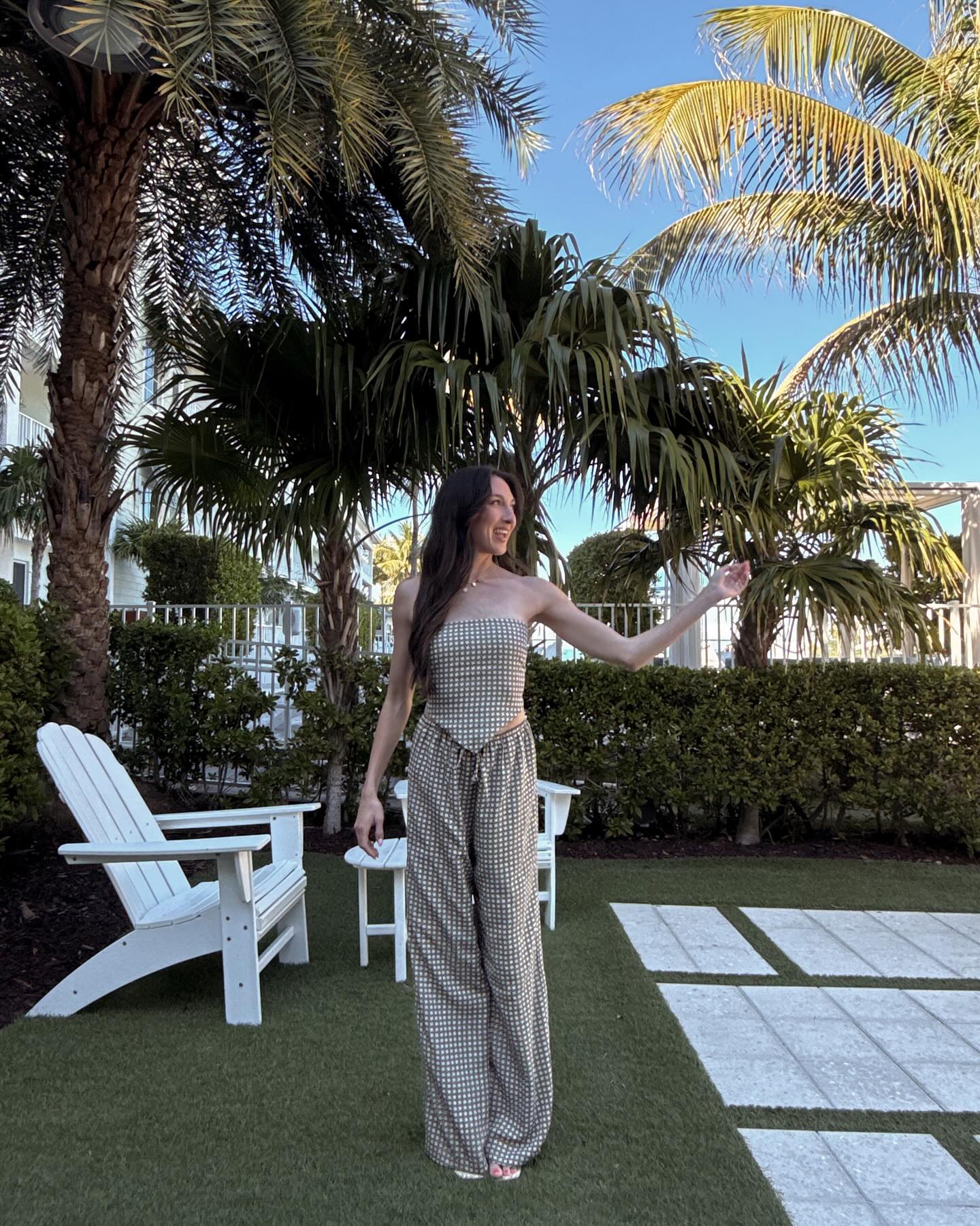 gingham matching set