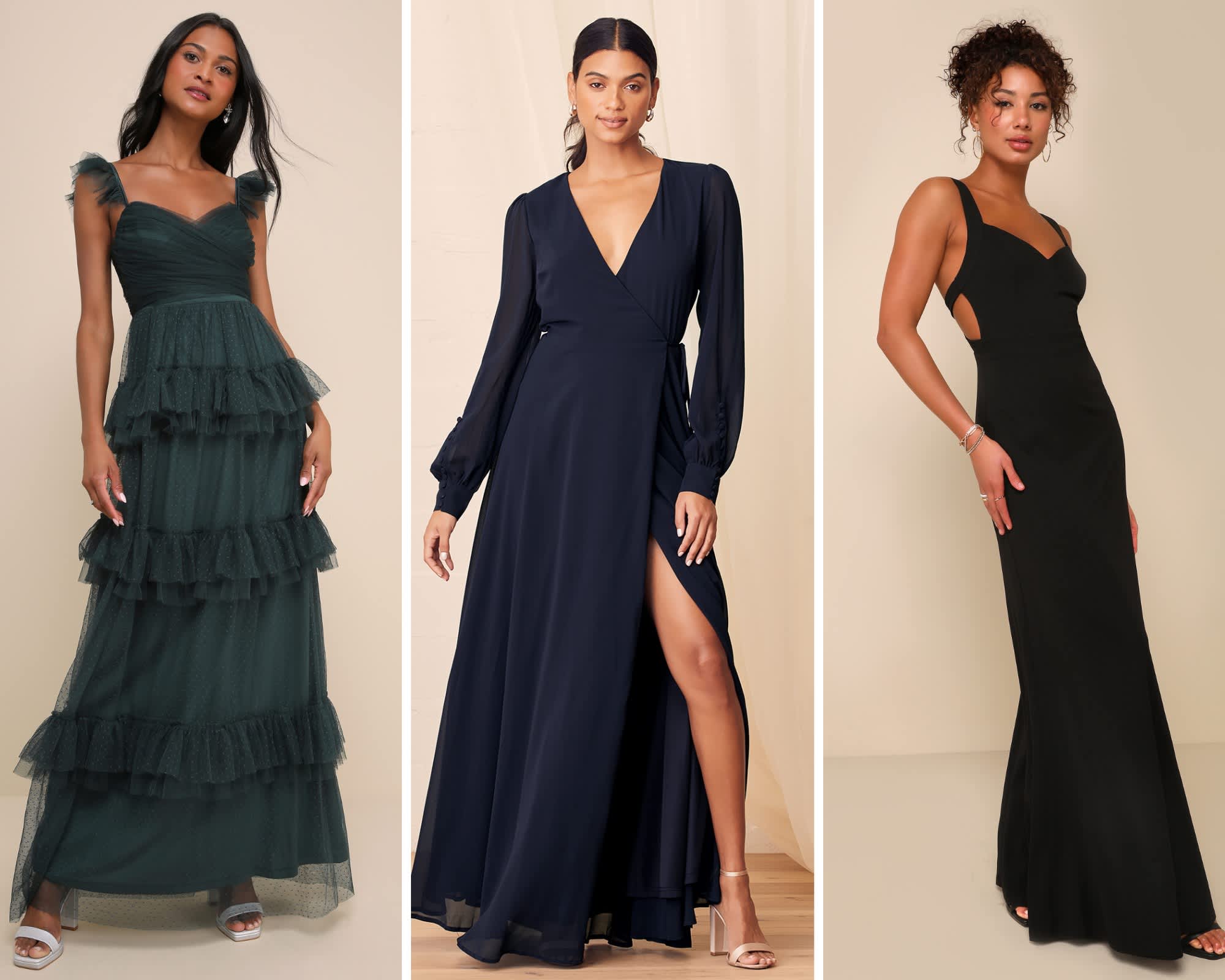 Black tie dresses lulus 2025