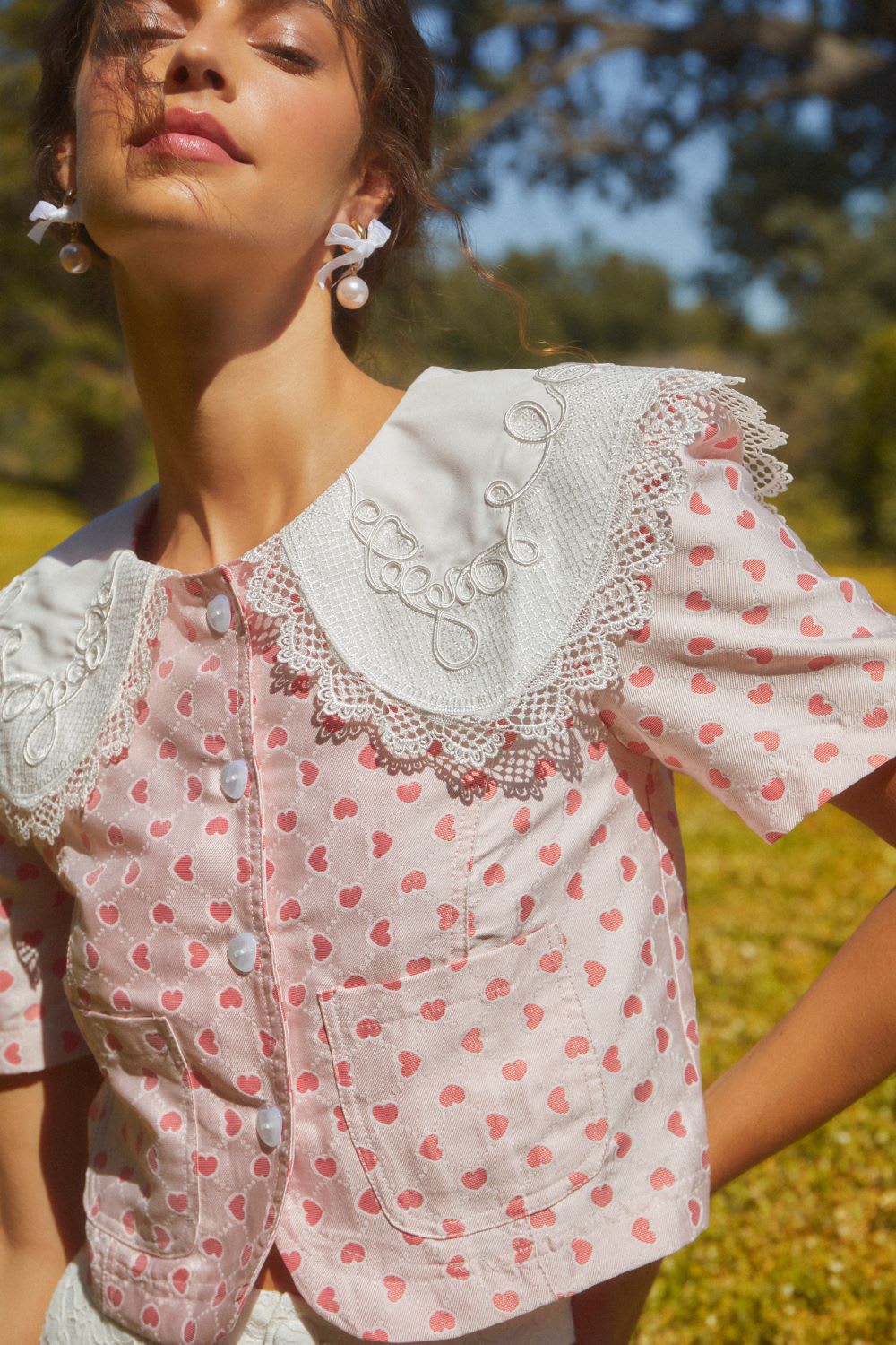 sister jane peter pan collared top