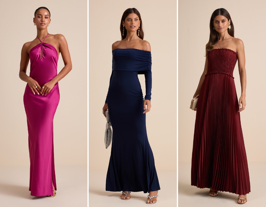 winter wedding guest maxi dresses