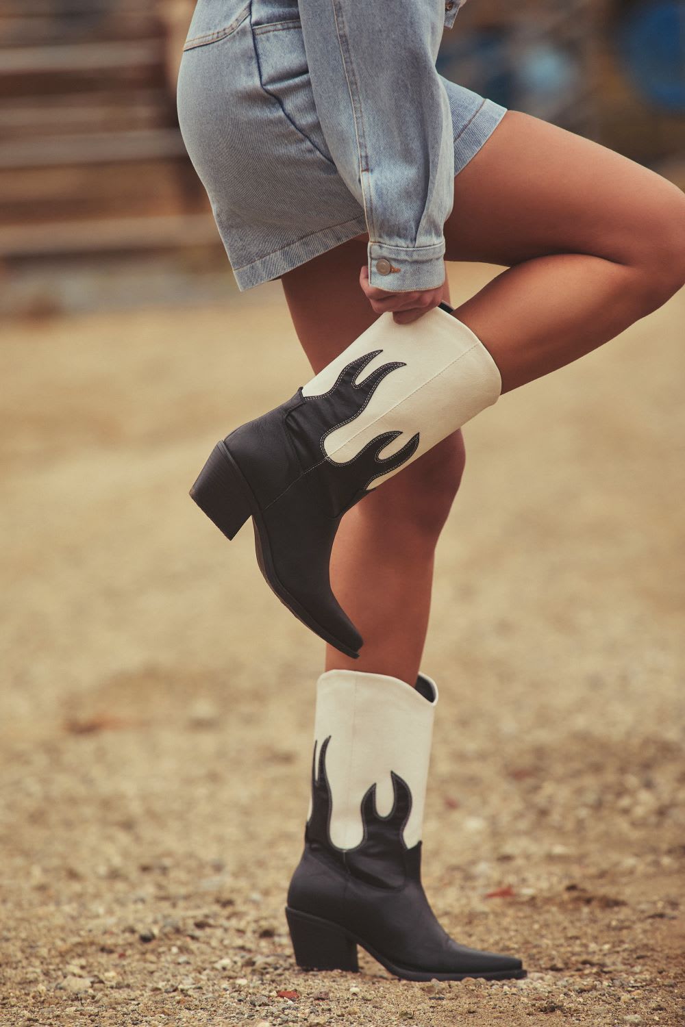flame western boots
