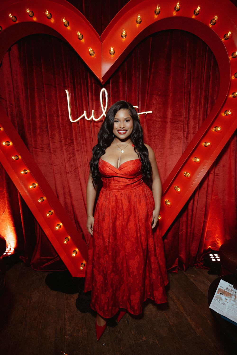 red burnout floral tie-strap midi dress