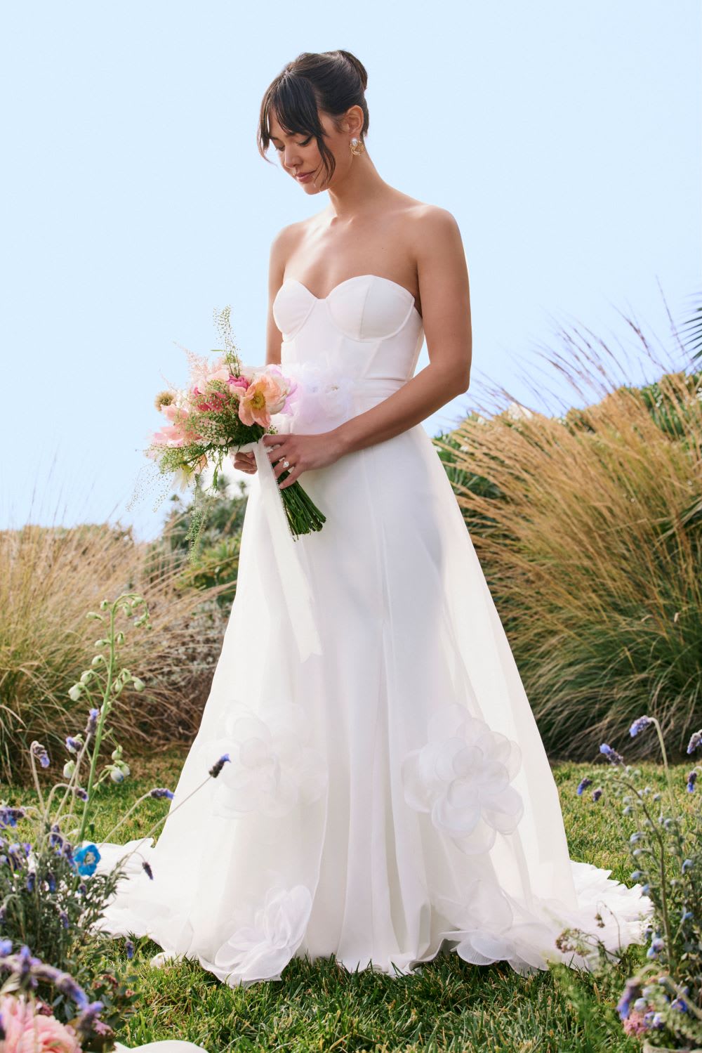 strapless wedding dress