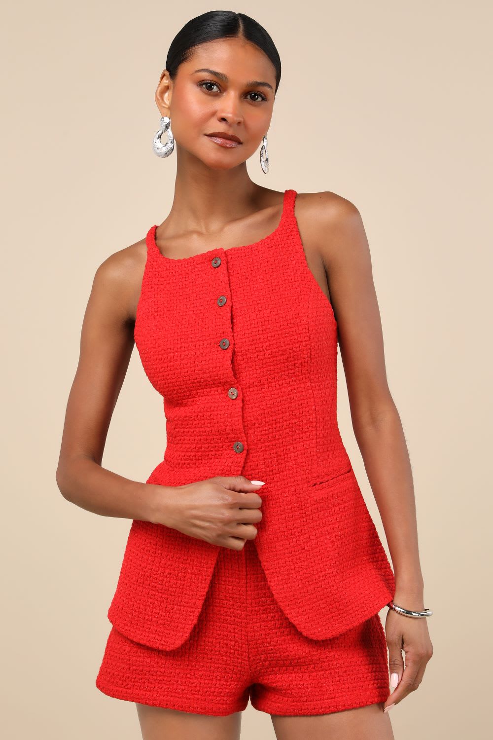 Red Going Out Tops For Women main image 0