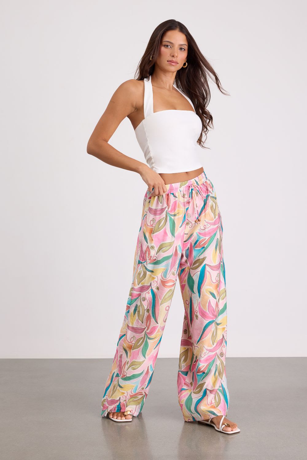 printed beach pants