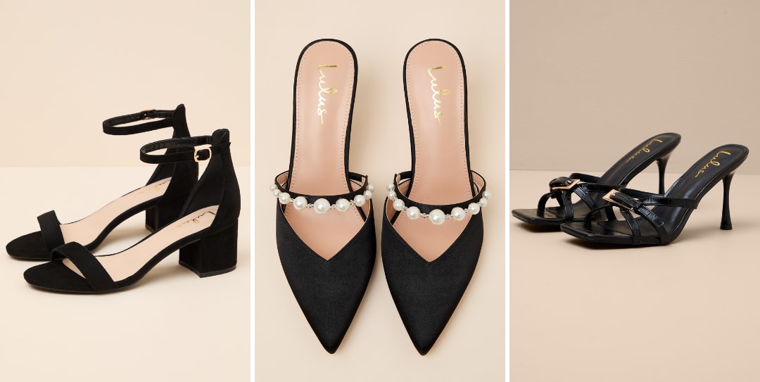 black shoes to wear with a white dress