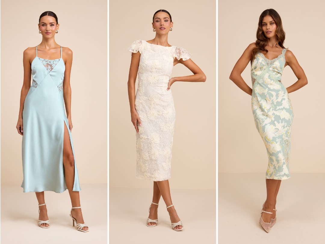 lace trim cocktail dresses