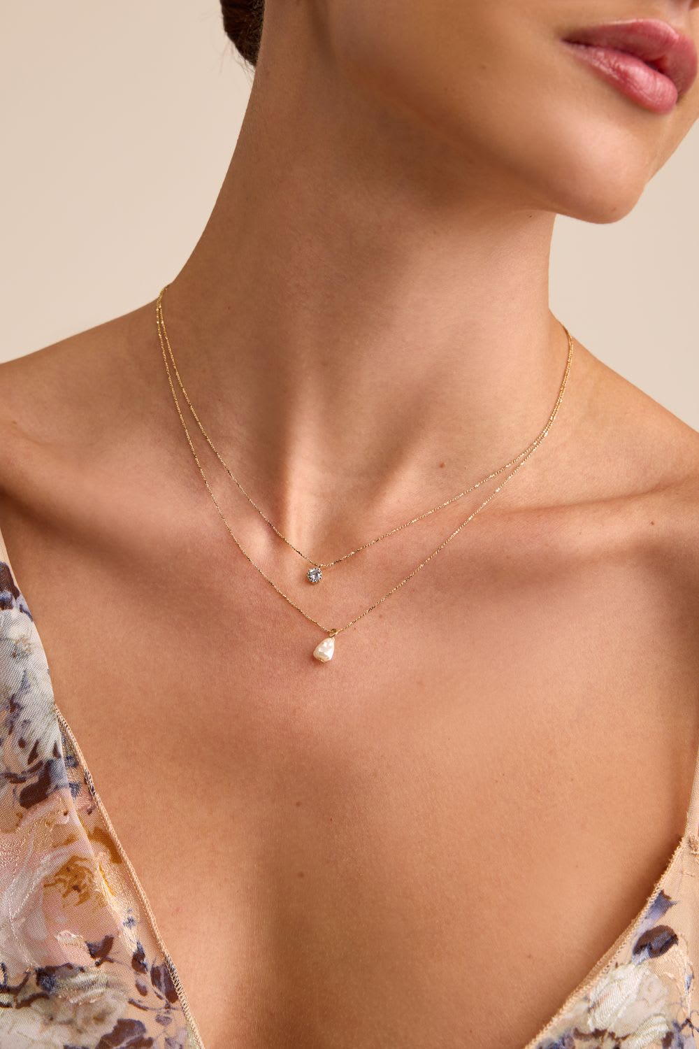 layered pearl necklace