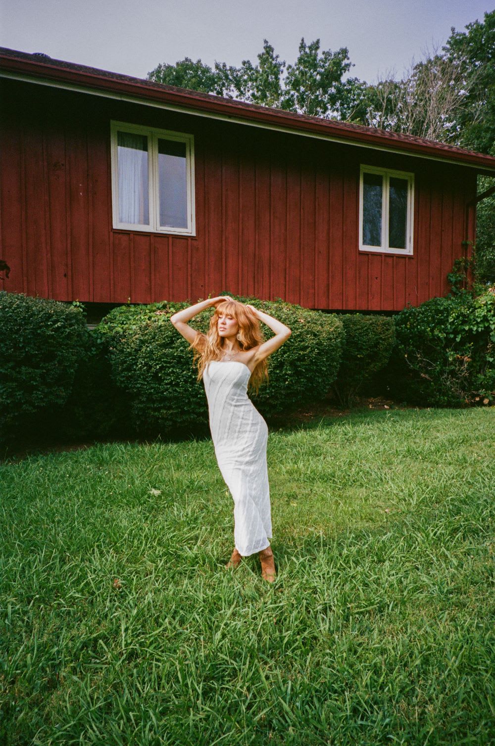 white maxi dress
