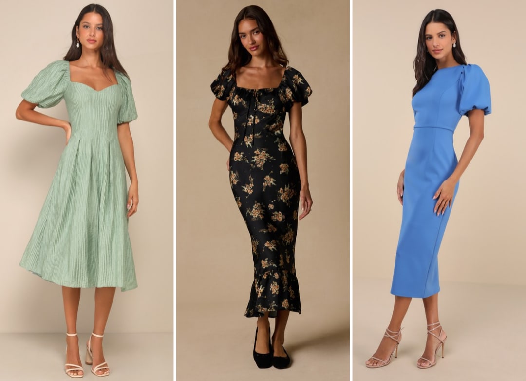 puff sleeve dresses