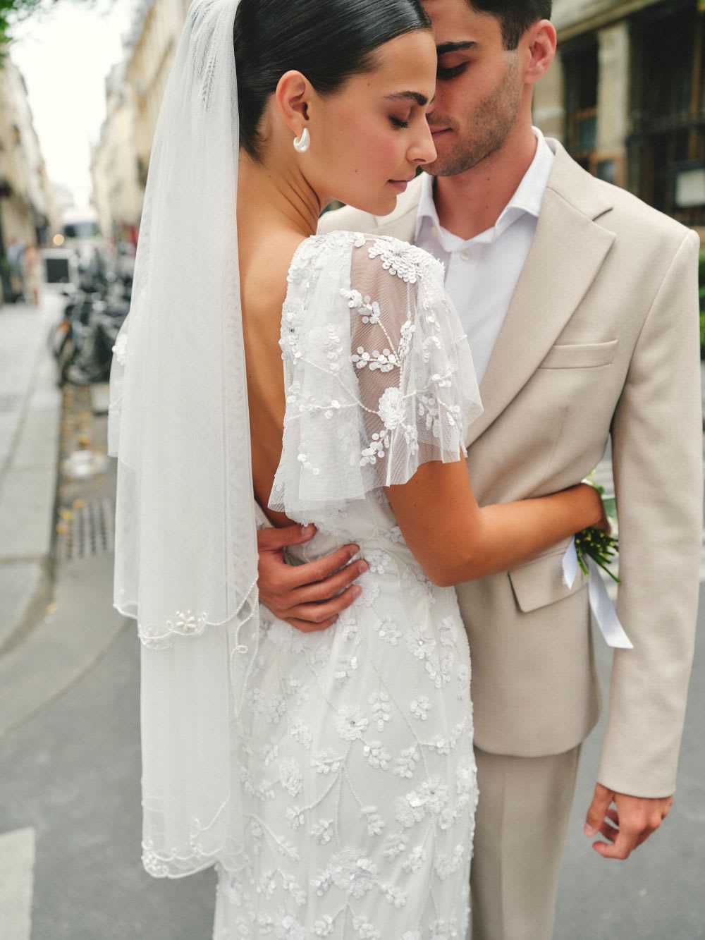 white sequin flutter sleeve maxi dress
