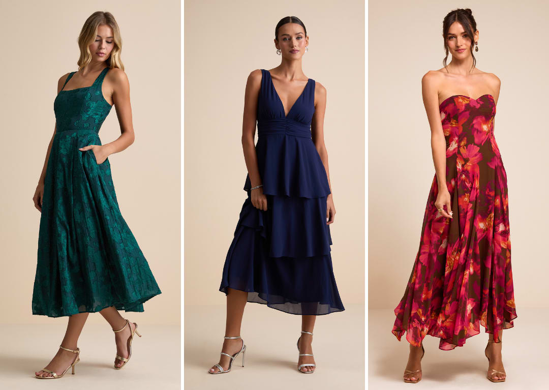 semi formal fall wedding guest dresses
