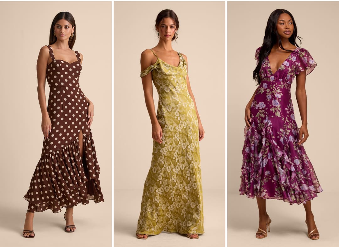 fall vineyard wedding guest dresses