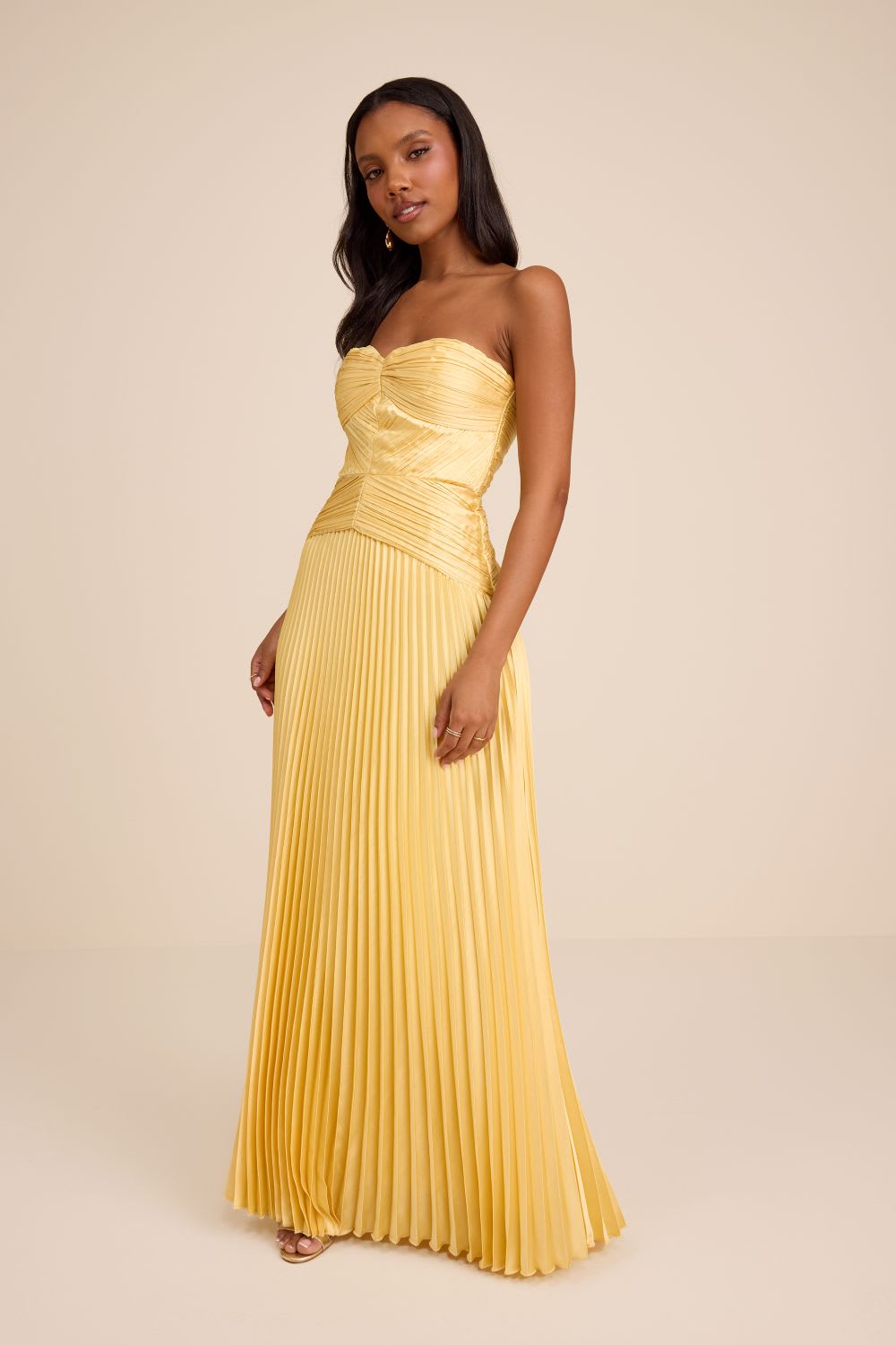 butter yellow dress