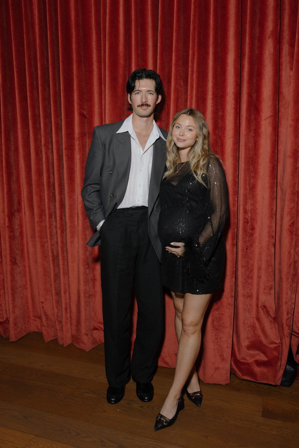 black sequin feather mini dress