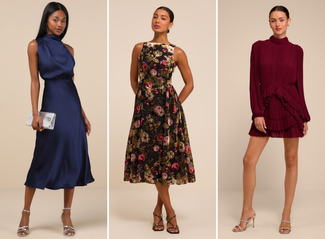cocktail dresses for engagement party guests