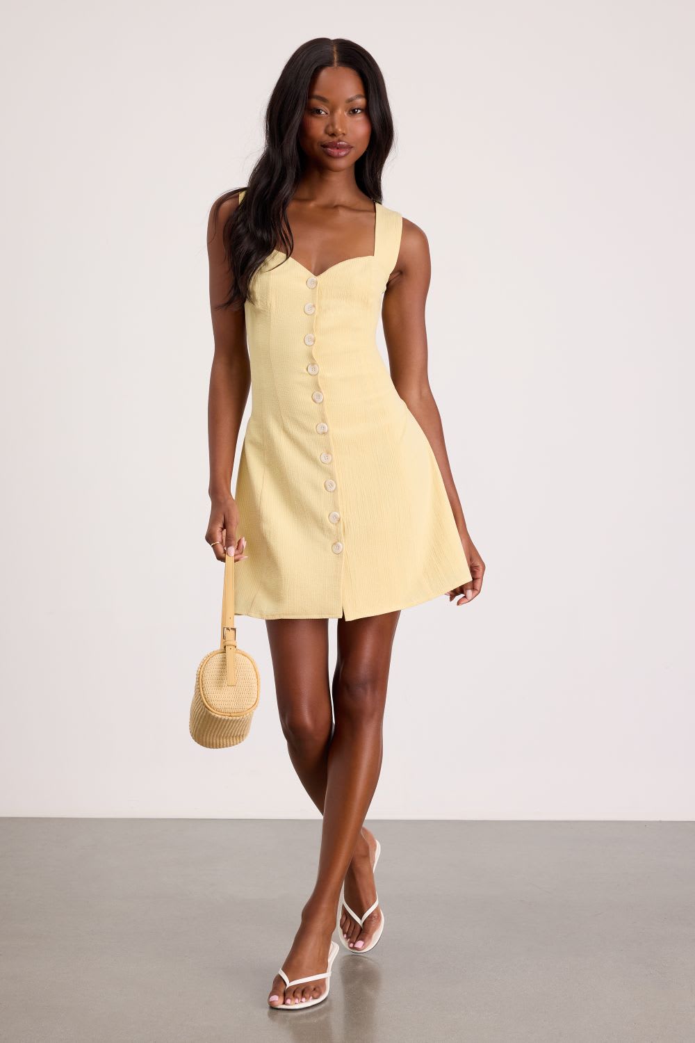 butter yellow dress