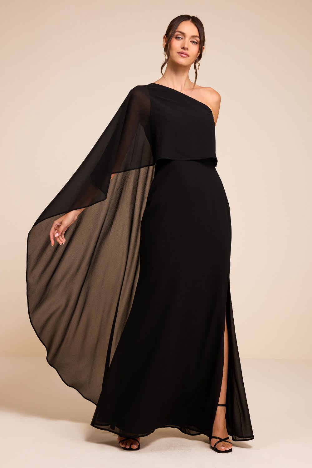 black bridesmaid dress