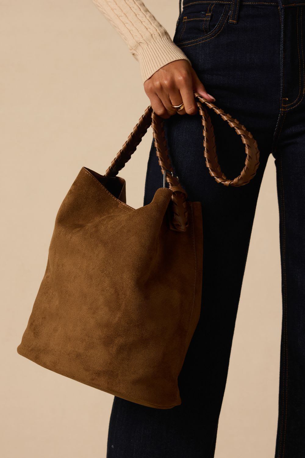suede fall bag