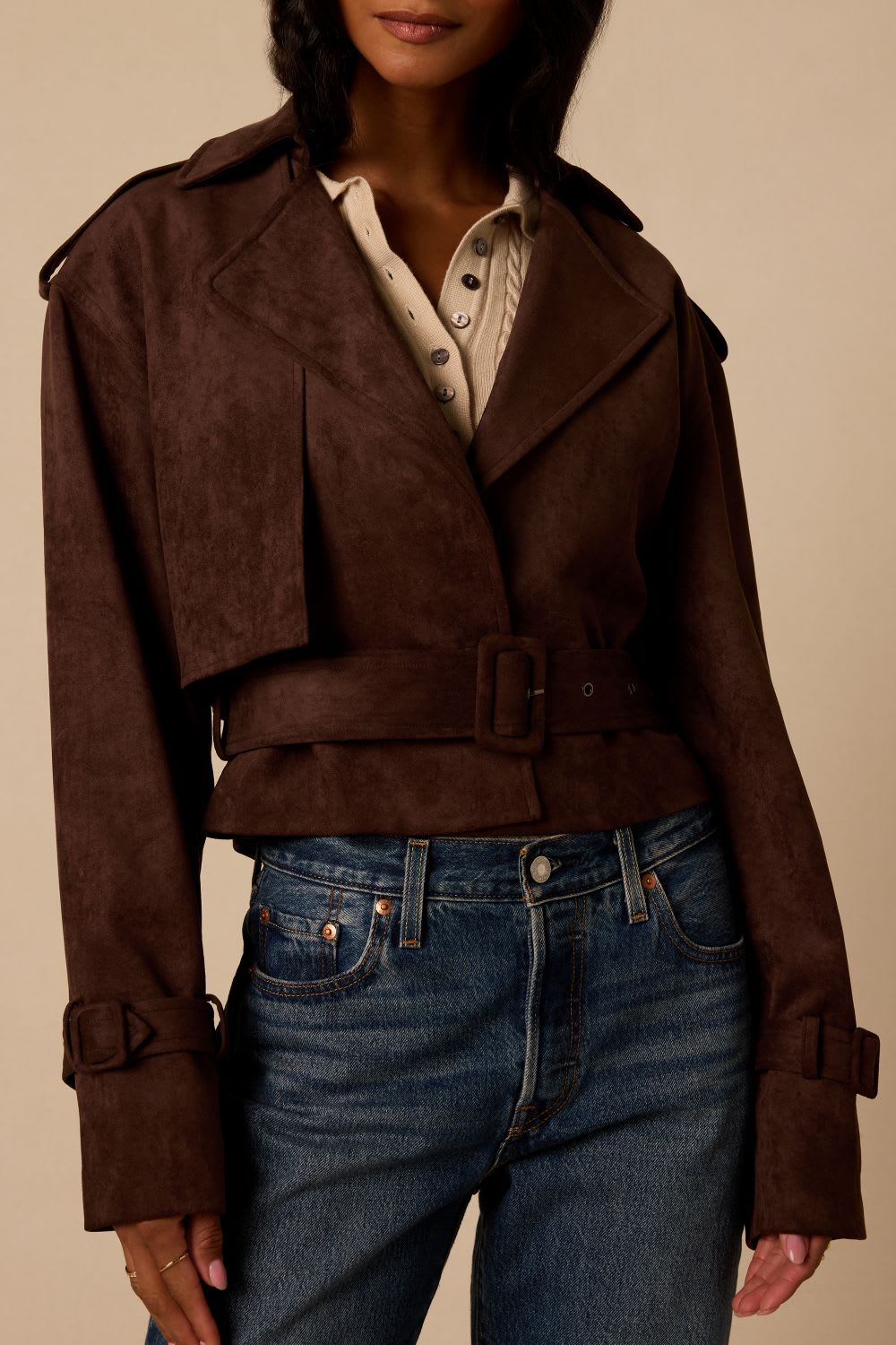 suede moto jacket