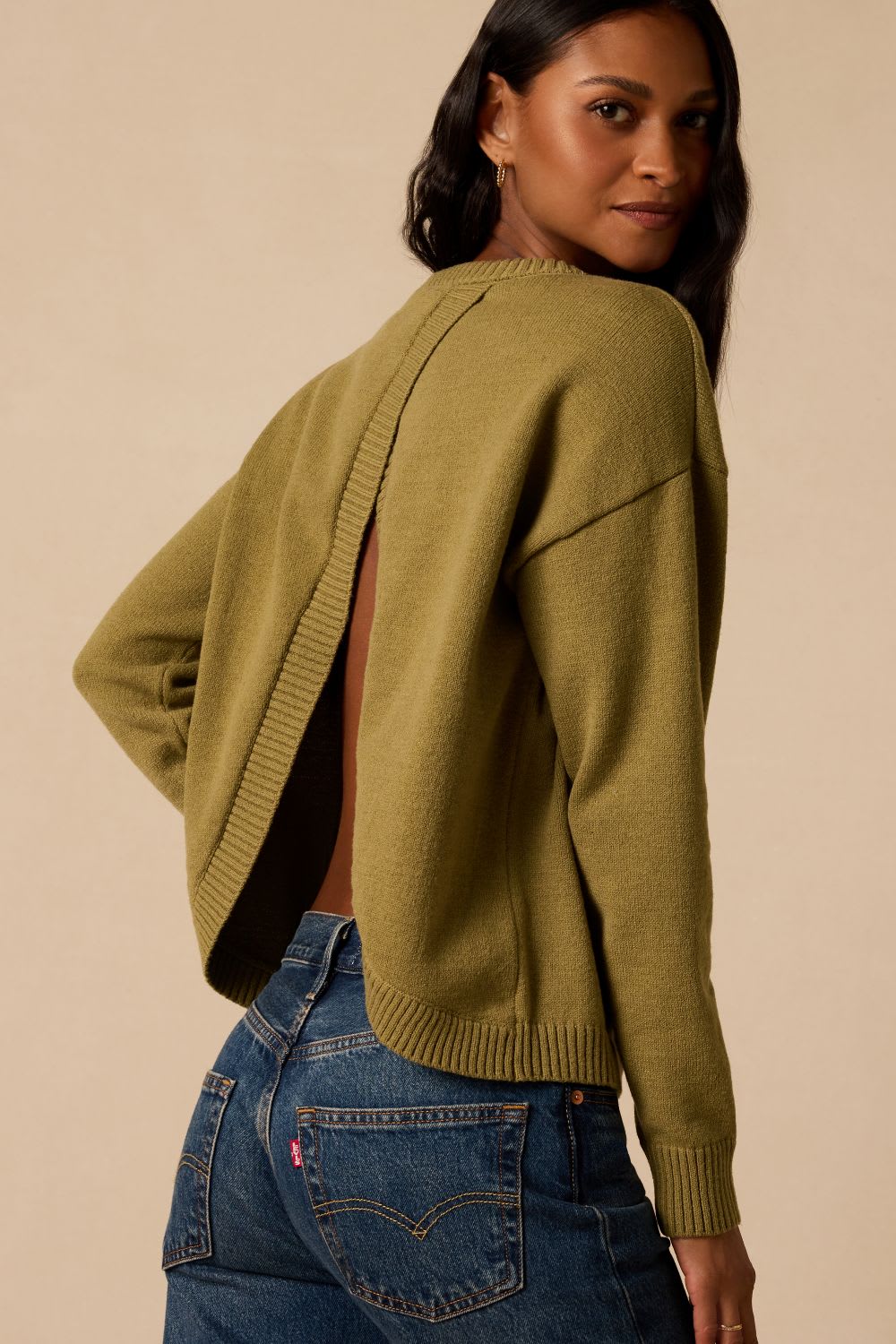 cross back sweater