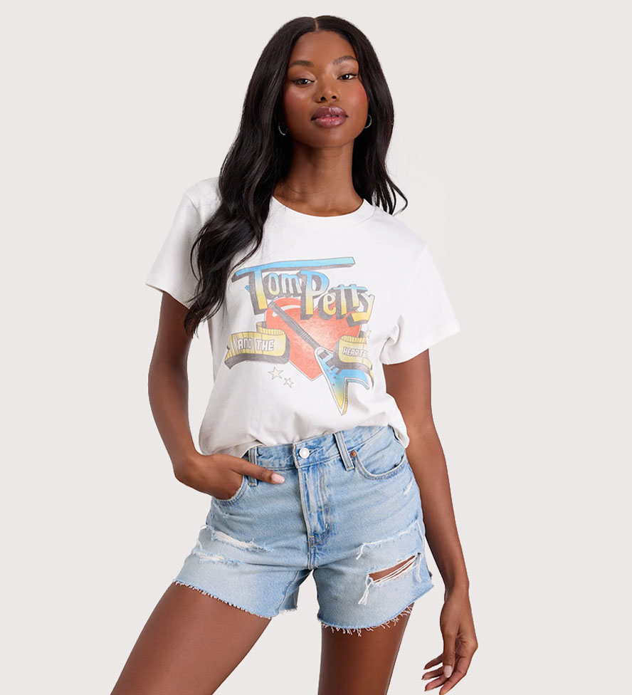 Denim shorts