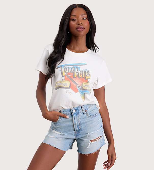Denim shorts