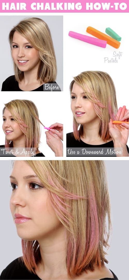 How-To: Hair Chalking  Fashion Blog