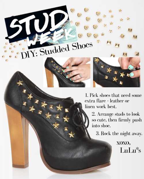 DIY Studded Shoes! Lulus Blog