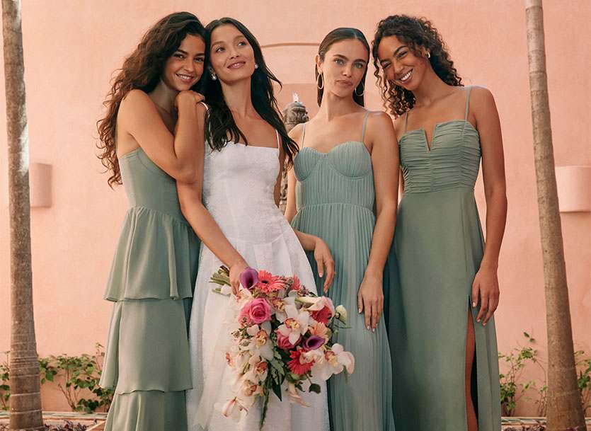 bridal party best shoes for long bridesmaid dresses