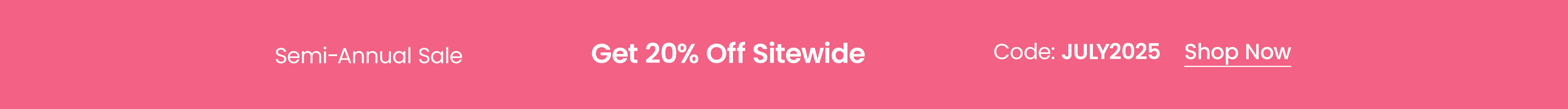 20% Off Sitewide with code JULY2025