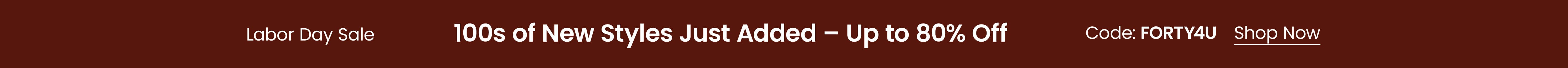 Extra 40% Off Sale Styles