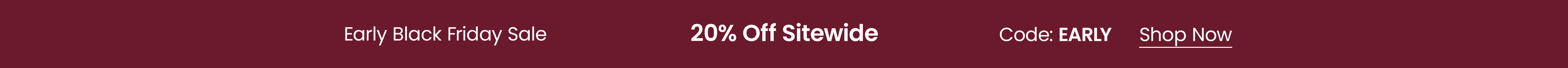 20% Off Sitewide