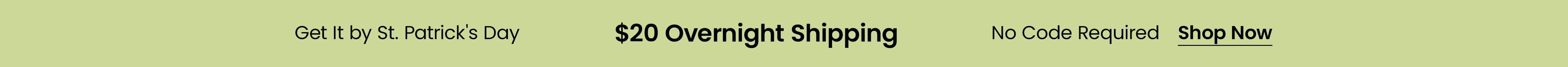 $20 Overnight Shipping